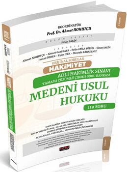Savaş Yayınları Orijinal Sorular HAKİMİYET Adli Hakimlik Sınavı Medeni Usul Hukuku Çıkmış Soru Bankası