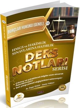 Savaş Yayınları HUKAL HMGS HAKİMLİK Borçlar Hukuku Genel Hükümler Ders Notları