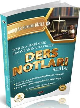 Savaş Yayınları HUKAL HMGS HAKİMLİK Borçlar Hukuku Özel Hükümler Ders Notları