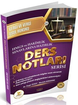 Savaş Yayınları HUKAL HMGS HAKİMLİK Vergi ve Vergi Usul Hukuku Ders Notları