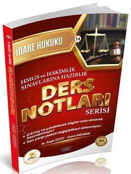 Savaş Yayınları HUKAL HMGS HAKİMLİK İdare Hukuku Ders Notları