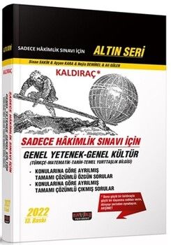 Savaş Yayınları Sadece Hakimlik Sınavı İçin Kaldıraç GY-GK Soru Bankası