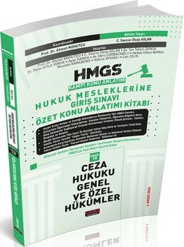 Savaş Yayınları 2026 HMGS Ceza Hukuku Genel ve Özel Hükümler Özet Konu Anlatımı