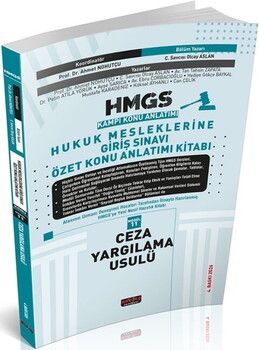 Savaş Yayınları 2026 HMGS Ceza Yargılama Usulü Özet Konu Anlatımı