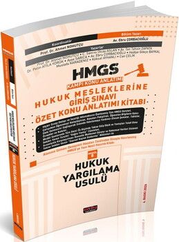 Savaş Yayınları 2026 HMGS Hukuk Yargılama Usulü Özet Konu Anlatımı