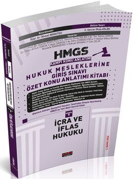 Savaş Yayınları 2026 HMGS İcra ve İflas Hukuku Özet Konu Anlatımı