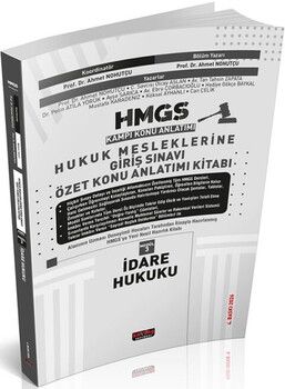 Savaş Yayınları 2026 HMGS İdare Hukuku Özet Konu Anlatımı