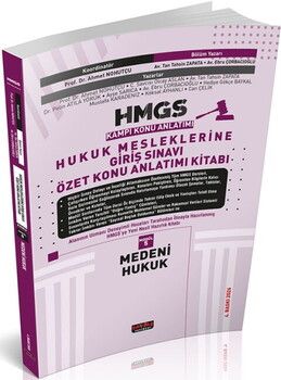 Savaş Yayınları 2026 HMGS Özet Medeni Hukuk Konu Anlatımı