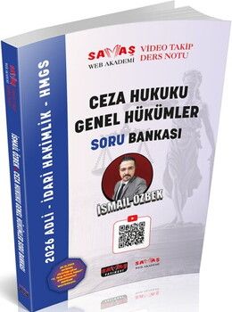Savaş Yayınları 2026 Ceza Hukuku Genel Hükümler Soru Bankası