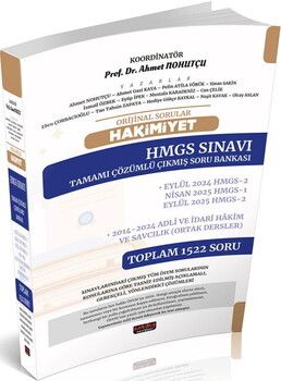 Savaş Yayınları Orijinal Sorular HAKİMİYET HMGS Sınavı Çıkmış Soru Bankası