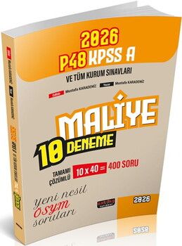 Savaş Yayınları 2026 P48 KPSS A Grubu Maliye 10 Deneme