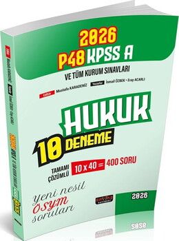 Savaş Yayınları 2026 KPSS A Grubu P48 Hukuk 10 Deneme