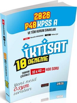 Savaş Yayınları 2026 KPSS A Grubu P48 İktisat 10 Deneme