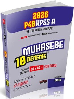 Savaş Yayınları 2026 KPSS A Grubu P48 Muhasebe 10 Deneme