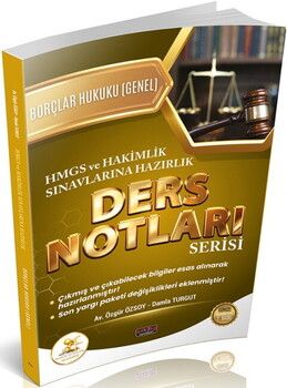 Savaş Yayınları HUKAL HMGS HAKİMLİK Borçlar Hukuku Genel Hükümler Ders Notları