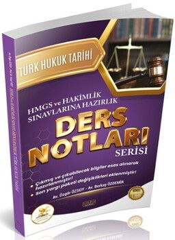 Savaş Yayınları HUKAL HMGS HAKİMLİK Türk Hukuk Tarihi Ders Notları