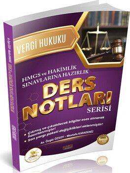 Savaş Yayınları HUKAL HMGS HAKİMLİK Vergi ve Vergi Usul Hukuku Ders Notları