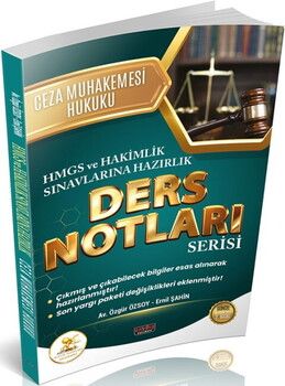 Savaş Yayınları HUKAL HMGS HAKİMLİK Ceza Muhakemesi Hukuku Ders Notları