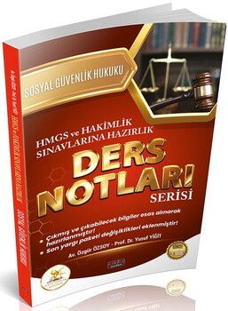 Savaş Yayınları HUKAL HMGS HAKİMLİK Sosyal Güvenlik Hukuku Ders Notları