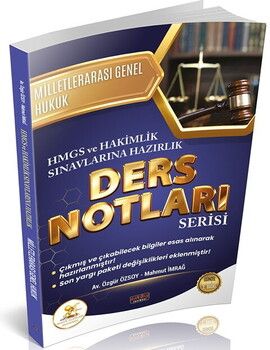 Savaş Yayınları HUKAL HMGS HAKİMLİK Milletlerarası Genel Hukuk Ders Notları