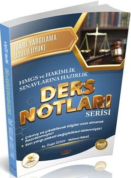 Savaş Yayınları HUKAL HMGS HAKİMLİK İdari Yargılama Hukuku Ders Notları