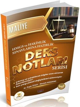 Savaş Yayınları HUKAL HMGS HAKİMLİK Maliye Ders Notları