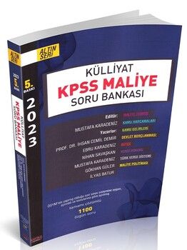 Savaş Yayınları KPSS Külliyat Maliye Soru Bankası