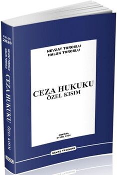 Savaş Yayınları Ceza Hukuku Özel Kısım