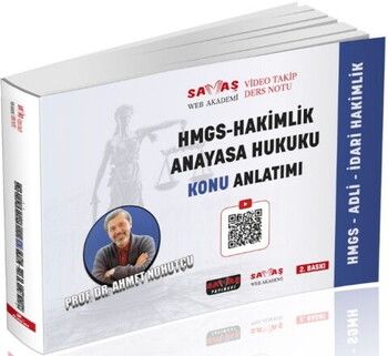 Savaş Yayınları Adli İdari Hakimlik HMGS Anayasa Hukuku Video Takip Ders Notu Konu Anlatımı