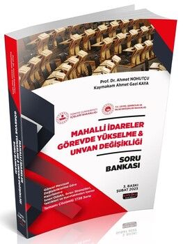 Savaş Yayınları Mahalli İdareler GYS ve Unvan Değişikliği Soru Bankası