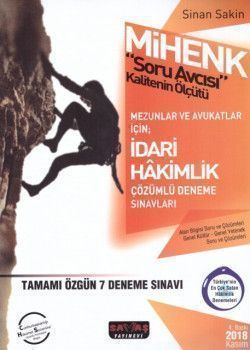 Savaş Yayınları MİHENK Soru Avcısı İdari Hakimlik 7 Deneme Mezunlar ve Avukatlar İçin