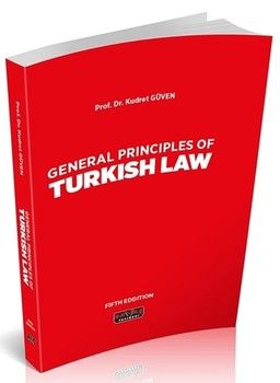 Savaş Yayınları General Principles Of Turkish Law