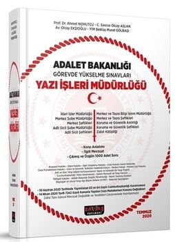 Savaş Yayınları Adalet Bakanlığı Görevde Yükselme Sınavları Yazı İşleri Müdürlüğü Konu Anlatımı ve 1000 Soru