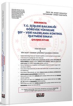 Savaş Yayınları Son Nokta T.C. İçişleri Bakanlığı GYS Şef-Veri Hazırlama Kontrol İşletmeni Sınavı Çalışma Kitabı