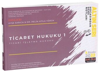 Savaş Yayınları Ticaret Hukuku 1