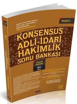 Savaş Yayınları KONSENSUS Adli İdari Hakimlik Ticaret Hukuku Soru Bankası Modül 9