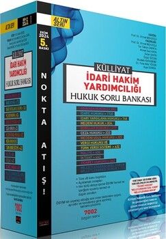 Savaş Yayınları Külliyat İdari Hakim Yardımcılığı Hukuk Soru Bankası