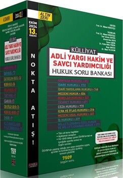 Savaş Yayınları Külliyat Adli Hakim ve Savcı Yardımcılığı Hukuk Soru Bankası