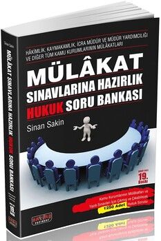 Savaş Yayınları Mülakat Sınavlarına Hazırlık Hukuk Soru Bankası