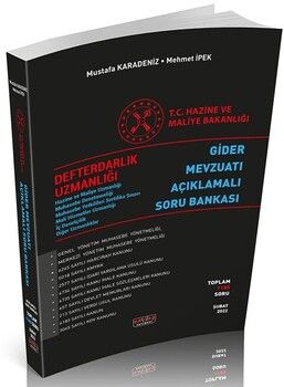 Savaş Yayınları Defterdarlık Uzmanlığı Özel Sınavı Açıklamalı Soru Bankası