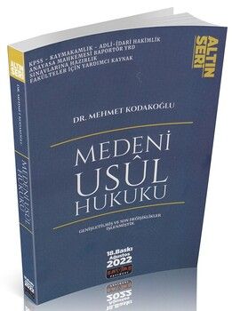 Savaş Yayınları Medeni Usul Hukuku Konu Anlatımlı 18 .Baskı
