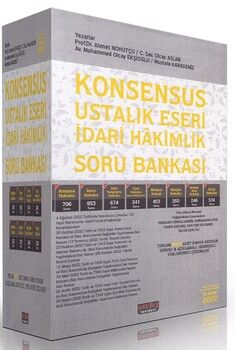 Savaş Yayınları KONSENSUS Ustalık Eseri İdari Hakimlik Soru Bankası 18 . Baskı