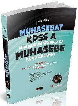  Savaş Yayınları Muhasebat KPSS A Kurum Muhasebe Konu Anlatımı 2. Baskı