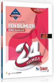 Sınav Yayınları 8. Sınıf LGS Fen Bilimleri 24 Adımda Özel Konu Anlatımlı Soru Bankası
