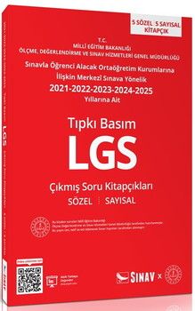 Sınav Yayınları 8. Sınıf LGS Tıpkı Basım Son 5 Yıl Çıkmış Soru Kitapçıkları
