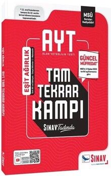Sınav Yayınları AYT MSÜ Eşit Ağırlık Tam Tekrar Kampı