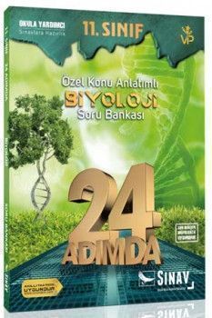 Sınav Yayınları 11. Sınıf Biyoloji 24 Adımda Özel Konu Anlatımlı Soru Bankası