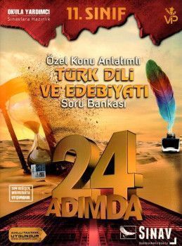 Sınav Yayınları 11. Sınıf Türk Dili ve Edebiyatı 24 Adımda Özel Konu Anlatımlı Soru Bankası