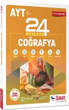 Sınav Yayınları AYT Coğrafya 24 Adımda Konu Anlatımlı Soru Bankası