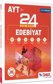 Sınav Yayınları AYT Edebiyat 24 Adımda Konu Anlatımlı Soru Bankası